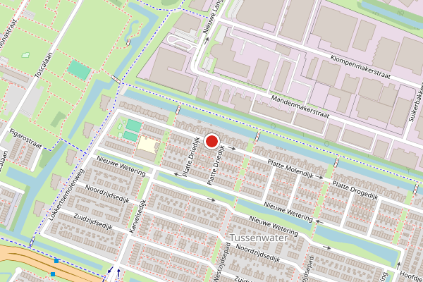 Brandweer-melding op Platte Driedijk, Hoogvliet op 21 juni, kaart-overzicht