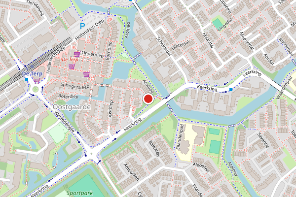 Brandweer-melding op Hoendiep, Capelle aan den IJssel op 5 mei, kaart-overzicht
