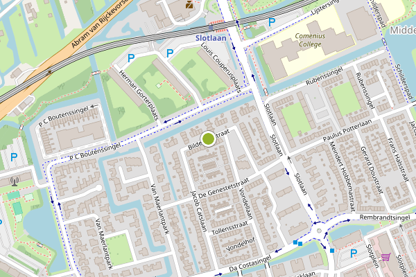 Ambulance-melding op Bilderdijkstraat, Capelle aan den IJssel op 5 mei, kaart-overzicht