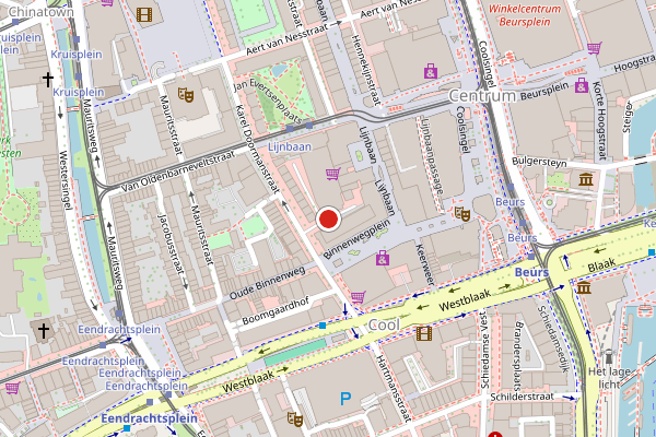 Brandweer-melding op Crispijnstraat, Rotterdam op 21 juni, kaart-overzicht