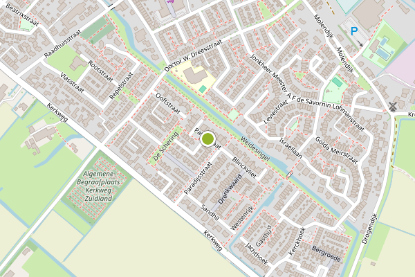 Ambulance-melding op Patiostraat, Zuidland op 21 juni, kaart-overzicht