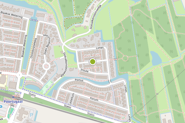 Ambulance-melding op Curtis, Poortugaal op 21 juni, kaart-overzicht