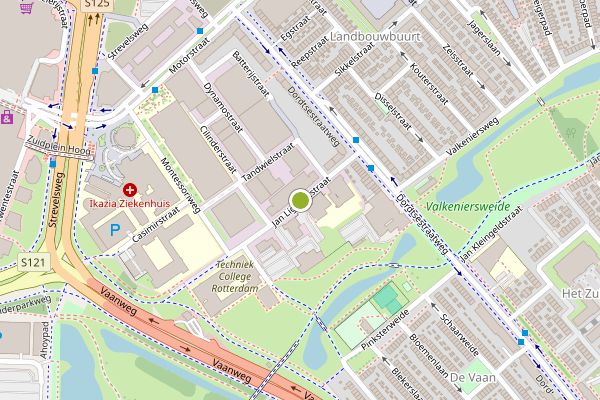 Ambulance-melding op Jan Ligthartstraat, Rotterdam op 22 juni, kaart-overzicht