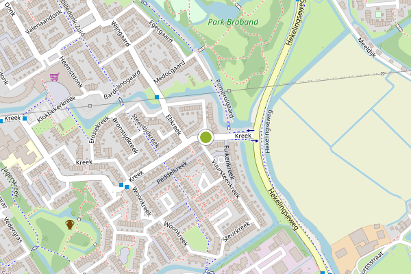 Ambulance-melding op Kreek, Spijkenisse op 22 juni, kaart-overzicht