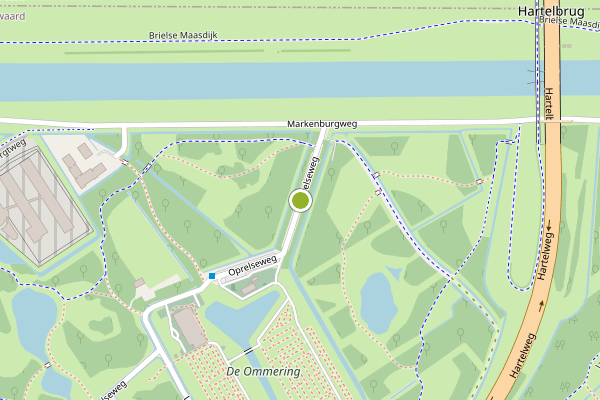 Ambulance-melding op Oprelseweg, Spijkenisse op 22 juni, kaart-overzicht