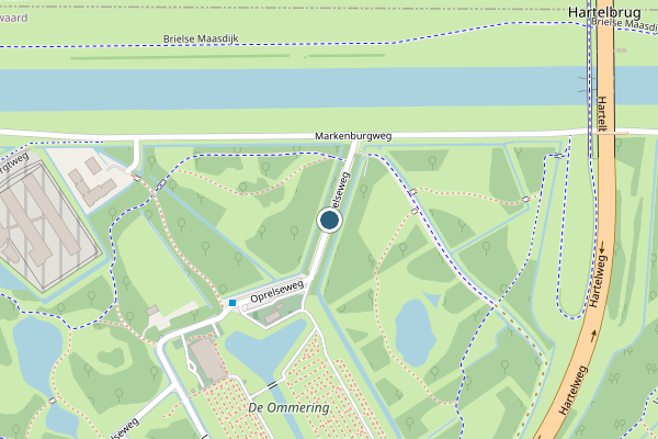 Politie-melding op Oprelseweg, Spijkenisse op 22 juni, kaart-overzicht