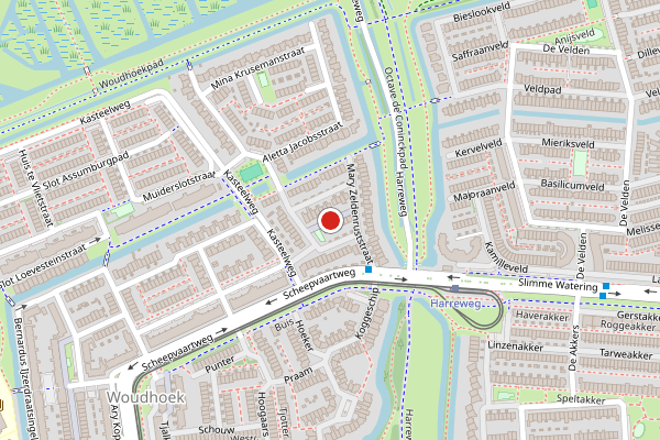 Brandweer-melding op Betsy Perkpad, Schiedam op 22 juni, kaart-overzicht