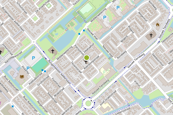 Ambulance-melding op Patrijzenstraat, Krimpen aan den IJssel op 22 juni, kaart-overzicht