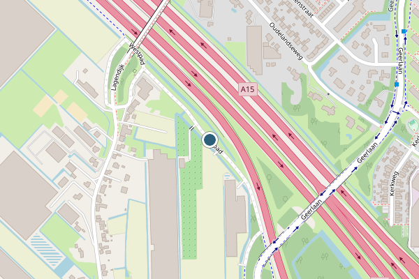 Politie-melding op Westpad, Ridderkerk op 22 juni, kaart-overzicht