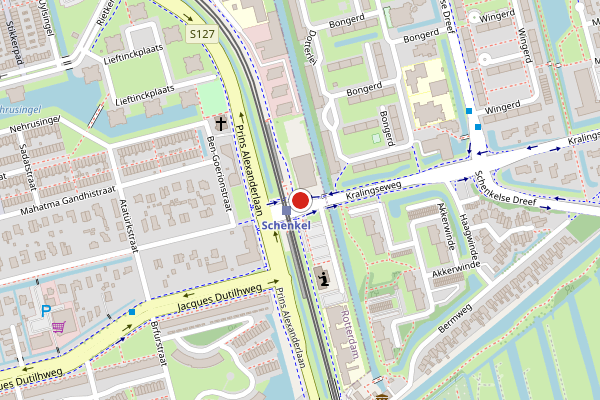 Brandweer-melding op Kralingseweg, Rotterdam op 22 juni, kaart-overzicht