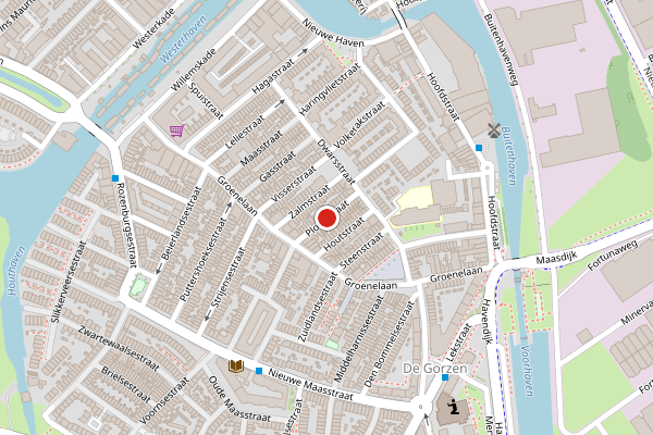 Brandweer-melding op Ploegstraat, Schiedam op 22 juni, kaart-overzicht
