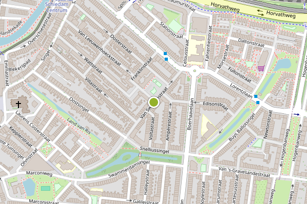 Ambulance-melding op Van Swindenstraat, Schiedam op 22 juni, kaart-overzicht
