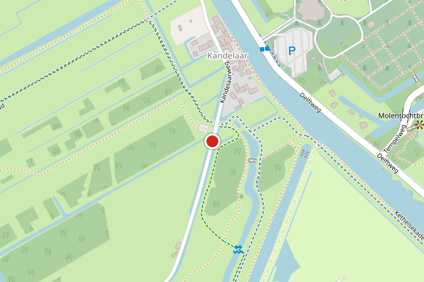 Brandweer-melding op Kandelaarweg, Rotterdam op 22 juni, kaart-overzicht