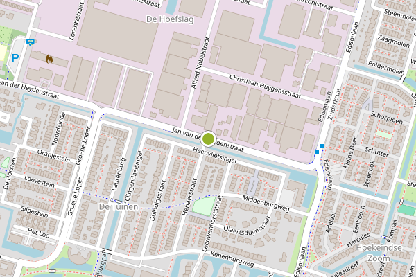 Ambulance-melding op Jan van der Heydenstraat, Bleiswijk op 23 juni, kaart-overzicht