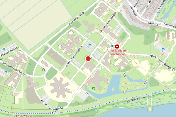 Brandweer-melding op Albrandswaardsedijk, Poortugaal op 5 mei, kaart-overzicht