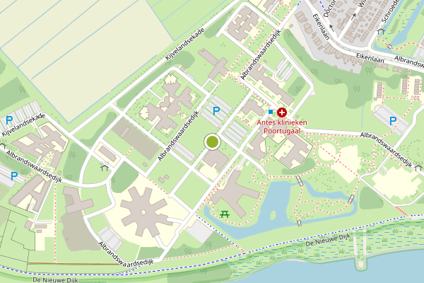 Ambulance-melding op Albrandswaardsedijk, Poortugaal op 5 mei, kaart-overzicht