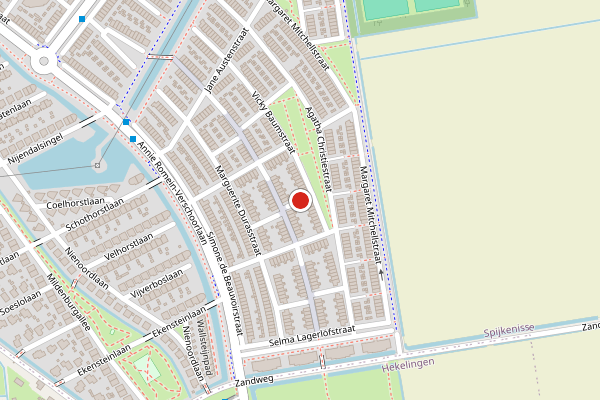 Brandweer-melding op Marguerite Durasstraat, Spijkenisse op 23 juni, kaart-overzicht