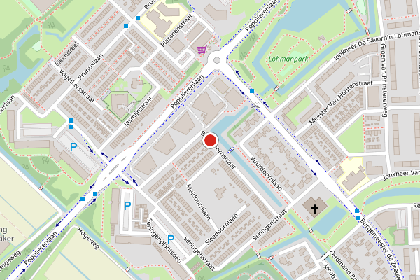 Brandweer-melding op Boksdoornstraat, Ridderkerk op 23 juni, kaart-overzicht