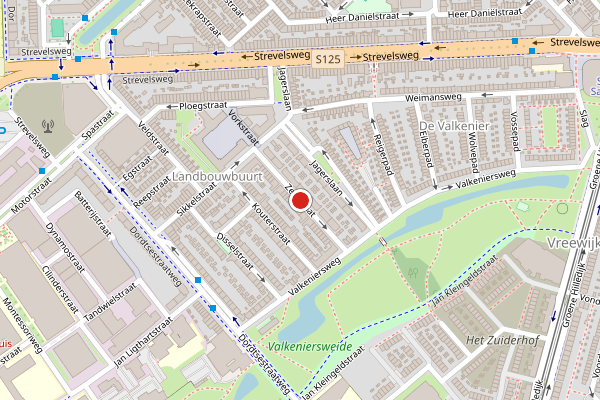 Brandweer-melding op Zeisstraat, Rotterdam op 23 juni, kaart-overzicht