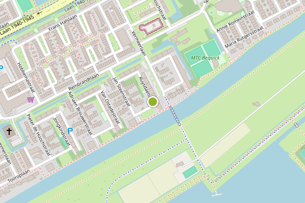 Ambulance-melding op Ruysdaelstraat, Maassluis op 23 juni, kaart-overzicht