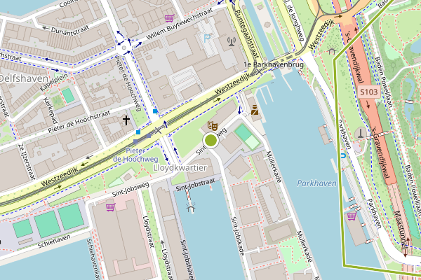 Ambulance-melding op Sint-Jobsweg, Rotterdam op 23 juni, kaart-overzicht