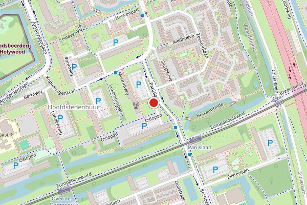 Brandweer-melding op Wenenweg, Vlaardingen op 24 juni, kaart-overzicht