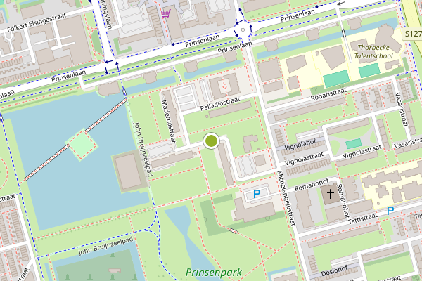 Ambulance-melding op Berninistraat, Rotterdam op 6 mei, kaart-overzicht