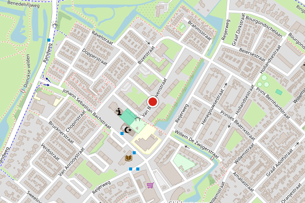 Brandweer-melding op Van Beethovenstraat, Ridderkerk op 23 juni, kaart-overzicht