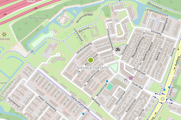 Ambulance-melding op Abadanstraat, Hoogvliet op 24 juni, kaart-overzicht