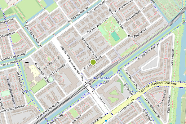 Ambulance-melding op Boy Edgarstraat, Rotterdam op 24 juni, kaart-overzicht