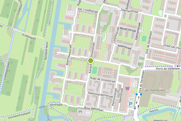 Ambulance-melding op Kamerlingh Onnesstraat, Vlaardingen op 6 mei, kaart-overzicht