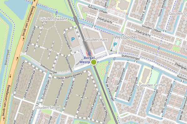 Ambulance-melding op Stationssingel, Berkel en Rodenrijs op 24 juni, kaart-overzicht