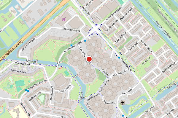 Brandweer-melding op Paasberg, Capelle aan den IJssel op 6 mei, kaart-overzicht