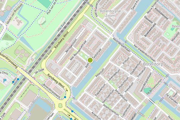 Ambulance-melding op Aldo v. Eyckstraat, Bergschenhoek op 6 mei, kaart-overzicht