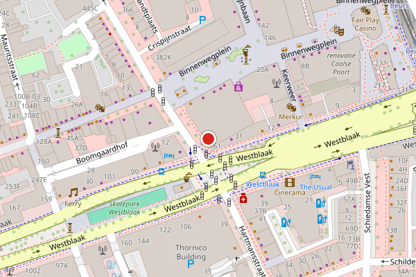 Brandweer-melding op Karel Doormanstraat, Rotterdam op 24 juni, kaart-overzicht