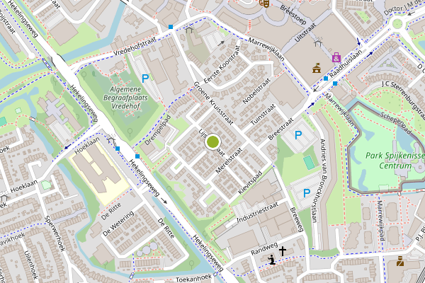 Ambulance-melding op Lijsterstraat, Spijkenisse op 24 juni, kaart-overzicht