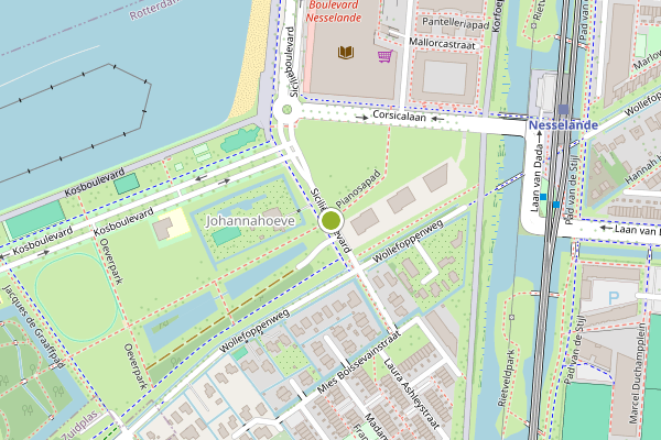 Ambulance-melding op Sicilieboulevard, Rotterdam op 24 juni, kaart-overzicht