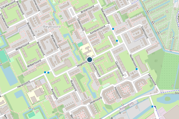 Politie-melding op Vegelinsoord, Rotterdam op 24 juni, kaart-overzicht