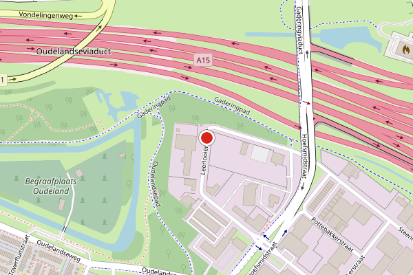 Brandweer-melding op Leerlooierstraat, Hoogvliet op 24 juni, kaart-overzicht