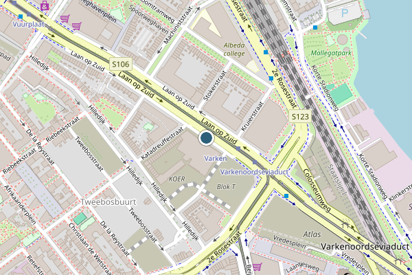 Politie-melding op Laan op Zuid, Rotterdam op 24 juni, kaart-overzicht