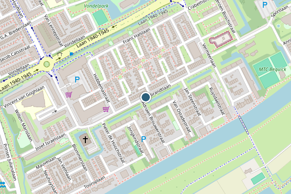 Politie-melding op Rembrandtlaan, Maassluis op 24 juni, kaart-overzicht