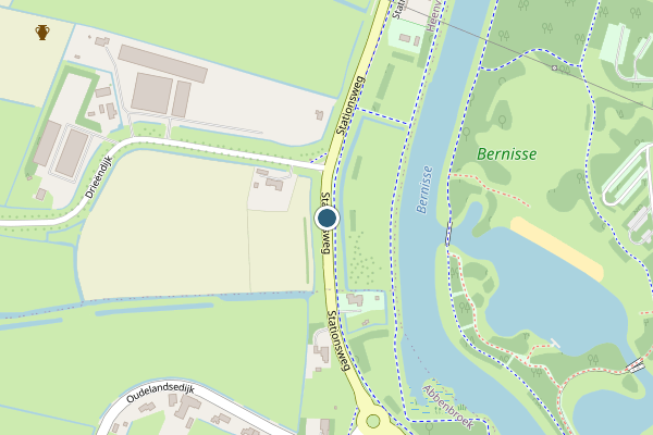 Politie-melding op Stationsweg, Heenvliet op 25 juni, kaart-overzicht