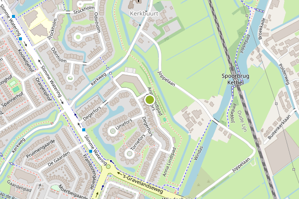 Ambulance-melding op Kalixfors, Schiedam op 25 juni, kaart-overzicht