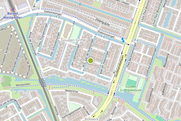 Ambulance-melding op W.G. van de Hulstsingel, Berkel en Rodenrijs op 25 juni, kaart-overzicht