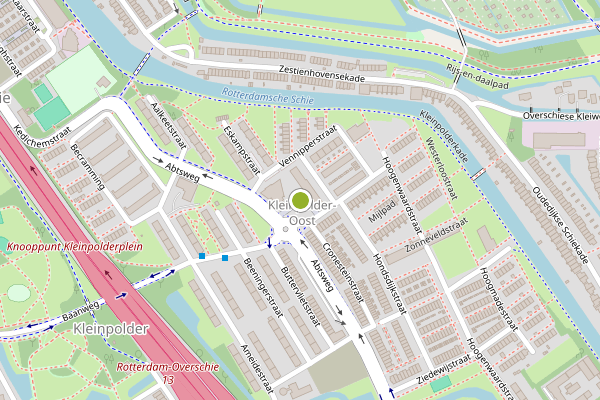 Ambulance-melding op Mookhoekplein, Rotterdam op 25 juni, kaart-overzicht