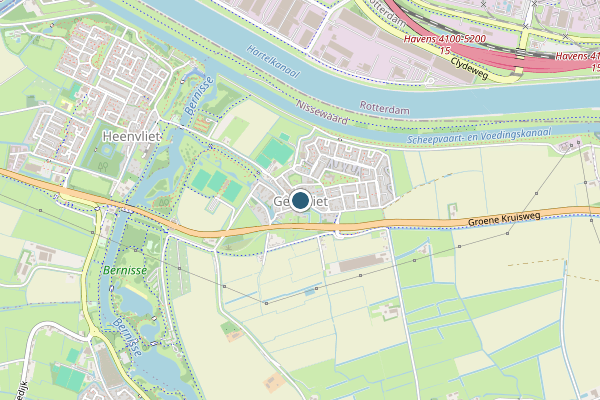 Politie-melding op Geervliet op 25 juni, kaart-overzicht