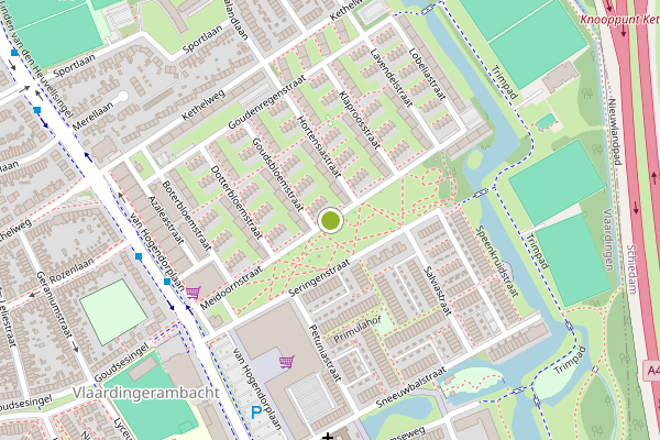Ambulance-melding op Meidoornstraat, Vlaardingen op 25 juni, kaart-overzicht