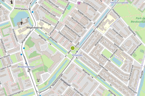 Ambulance-melding op Meidoornsingel, Rotterdam op 25 juni, kaart-overzicht