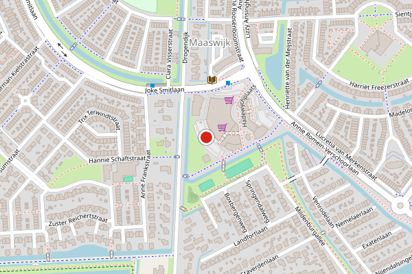Brandweer-melding op Vasalisplein, Spijkenisse op 25 juni, kaart-overzicht