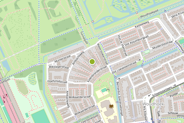 Ambulance-melding op Wagenmakerhof, Schiedam op 25 juni, kaart-overzicht